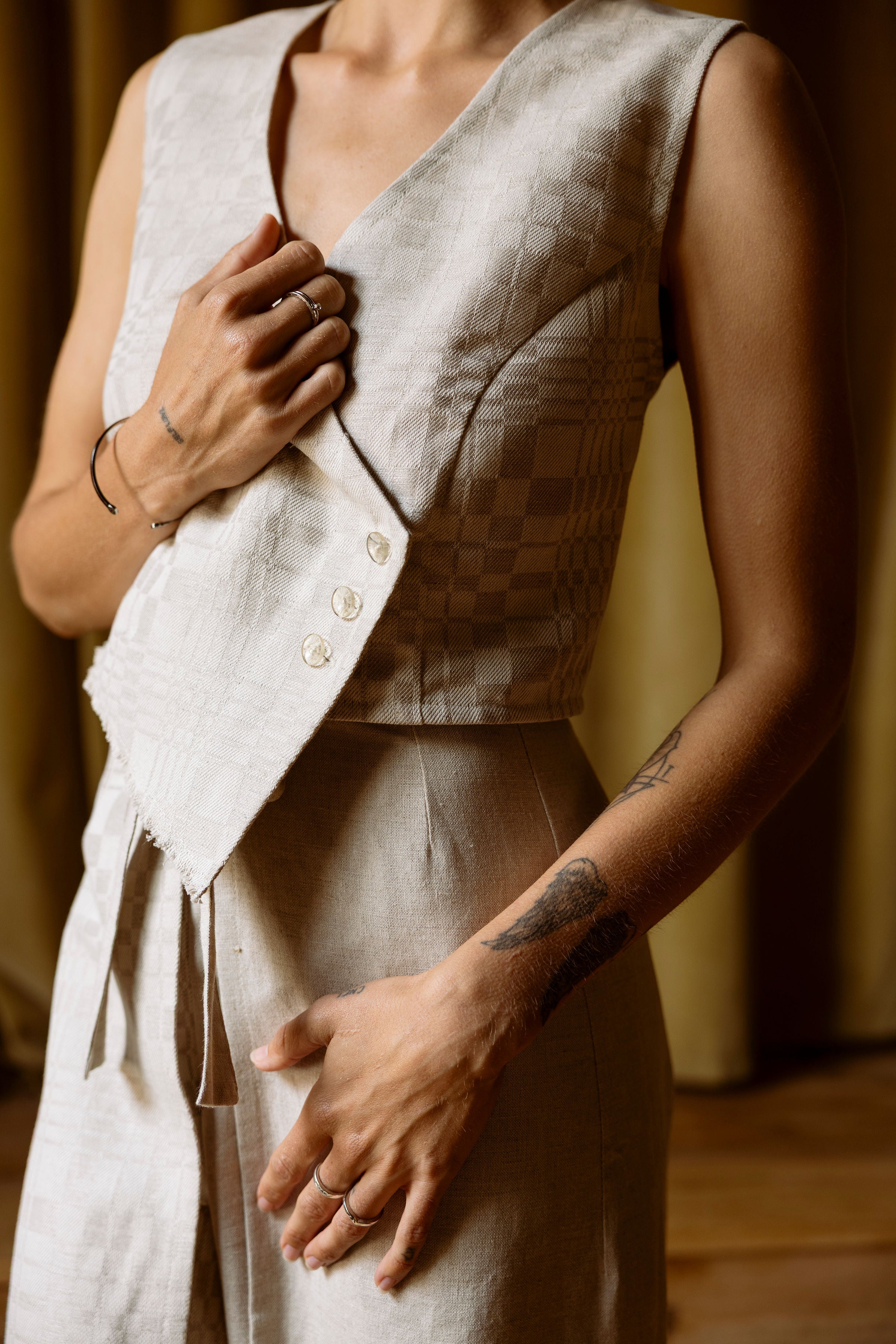 Linen Vest UPĖ
