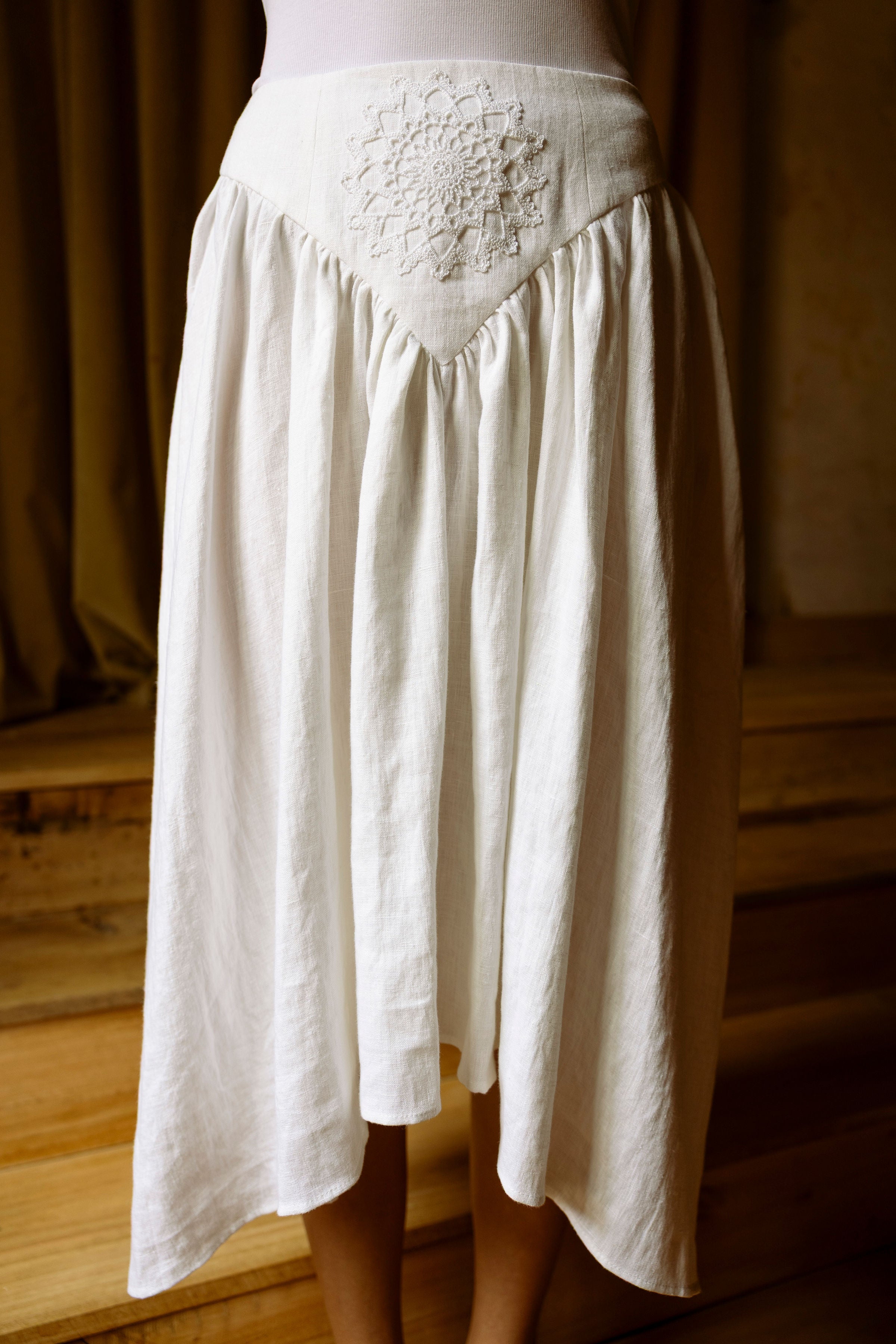 Linen Skirt RUGIAGĖLĖ