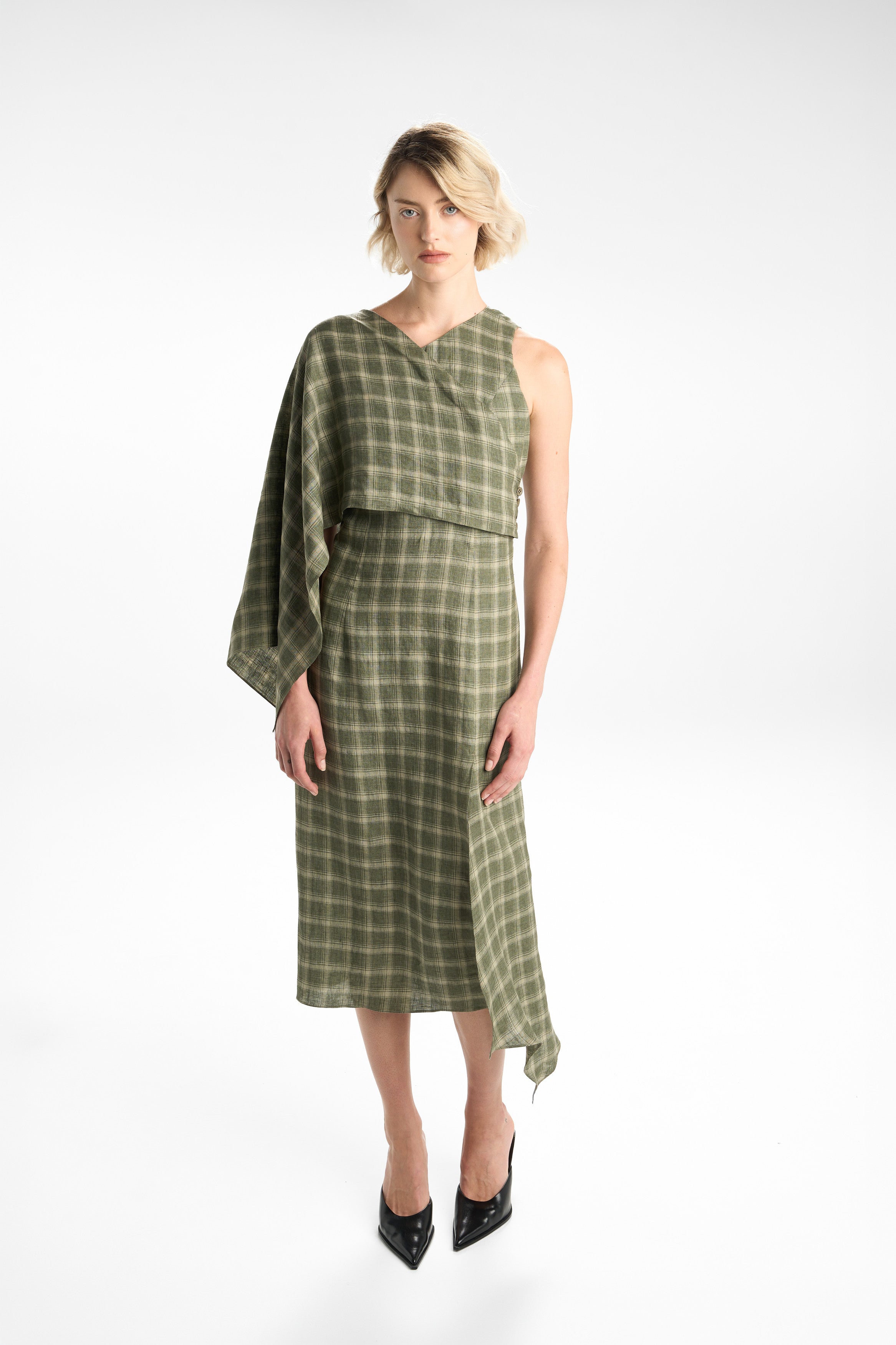VEIL OF MOSS DRESS - GREEN