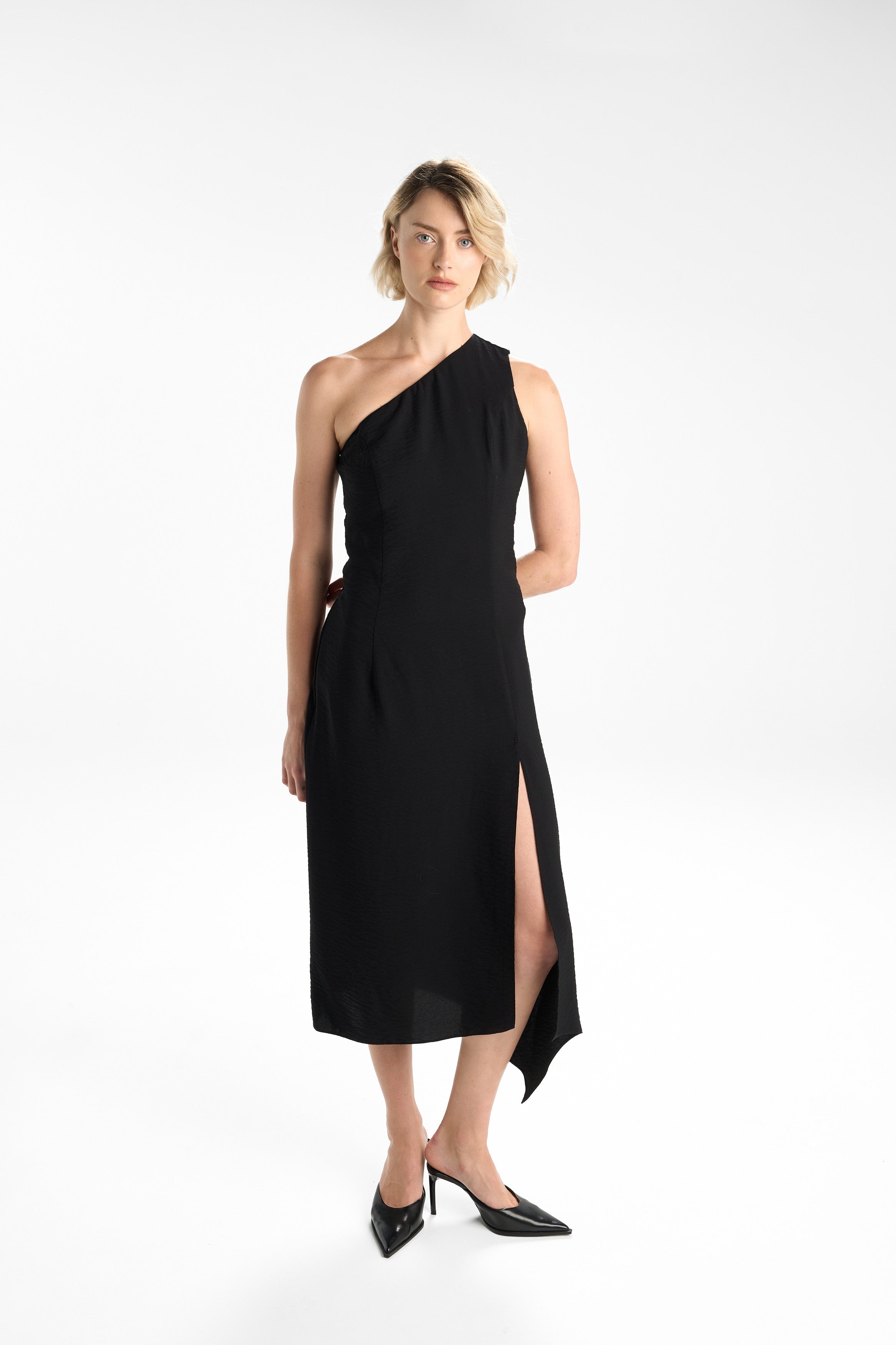 VEIL OF MOSS DRESS - BLACK
