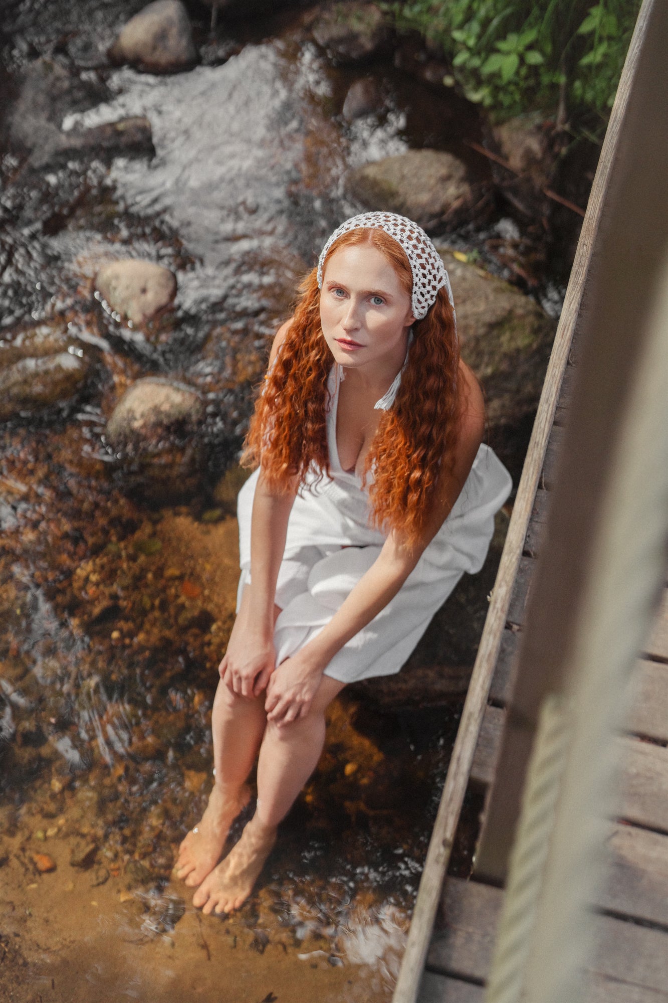 Macrame Amber Headpiece