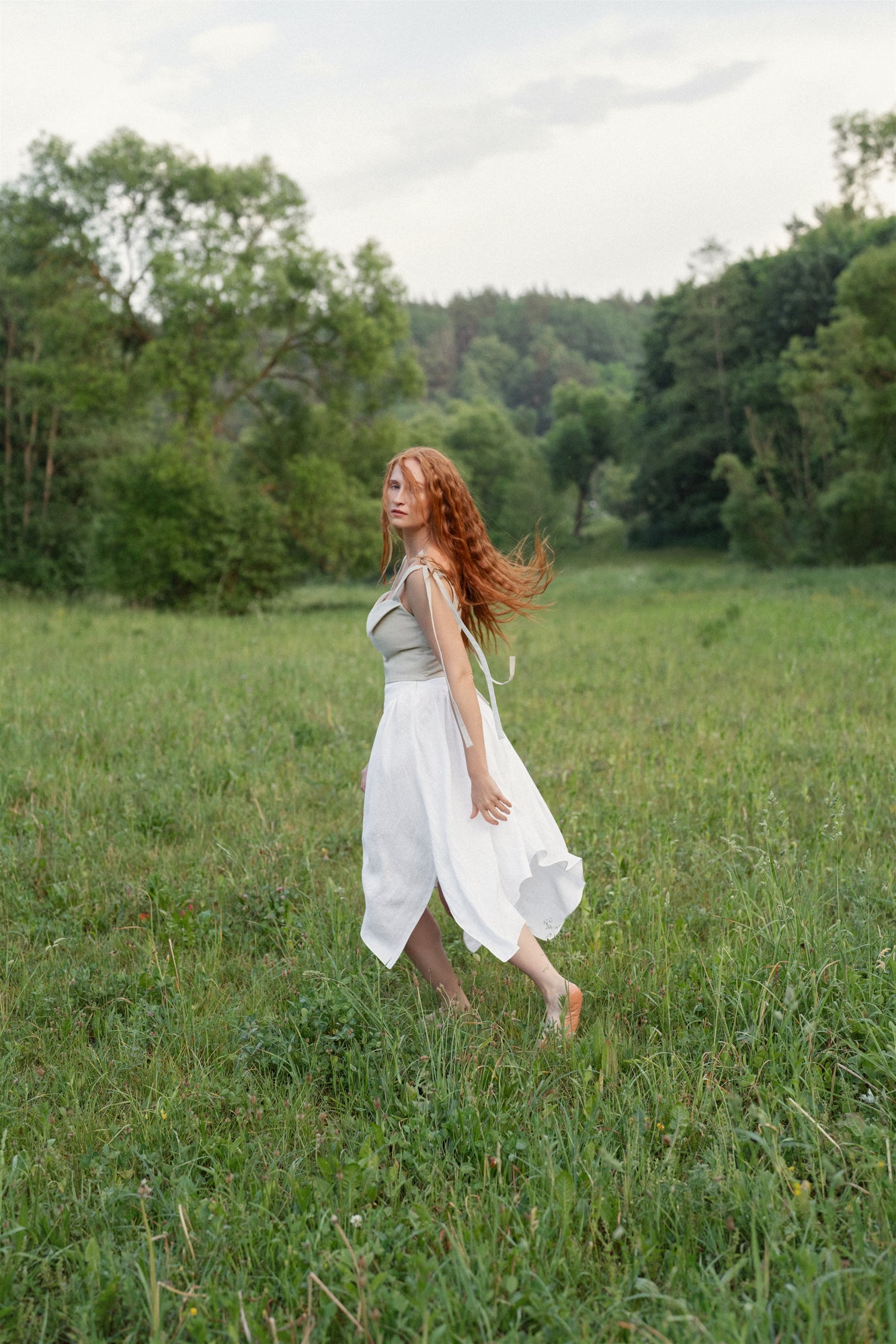 Linen Skirt RUGIAGĖLĖ