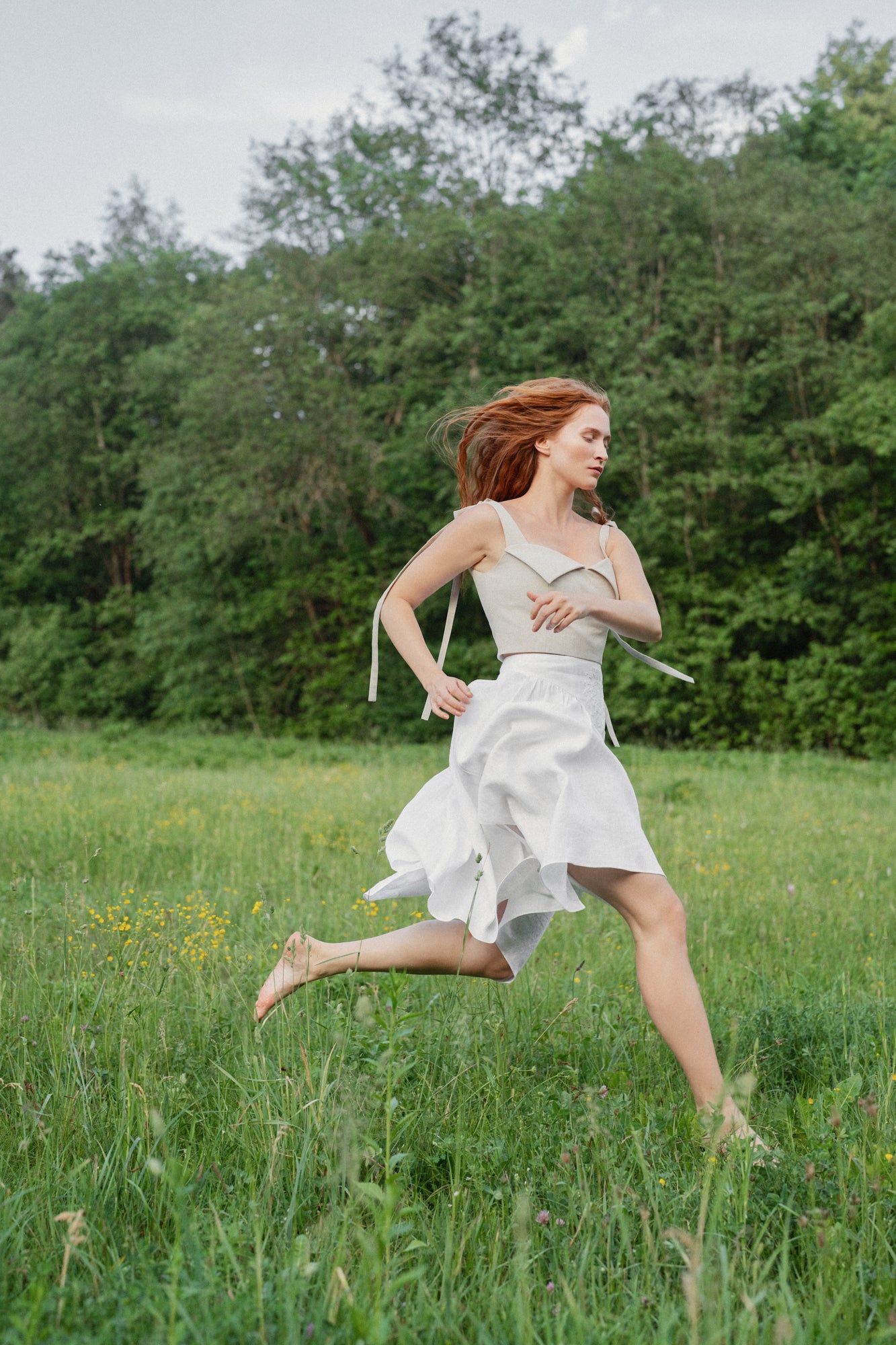 Linen Skirt RUGIAGĖLĖ