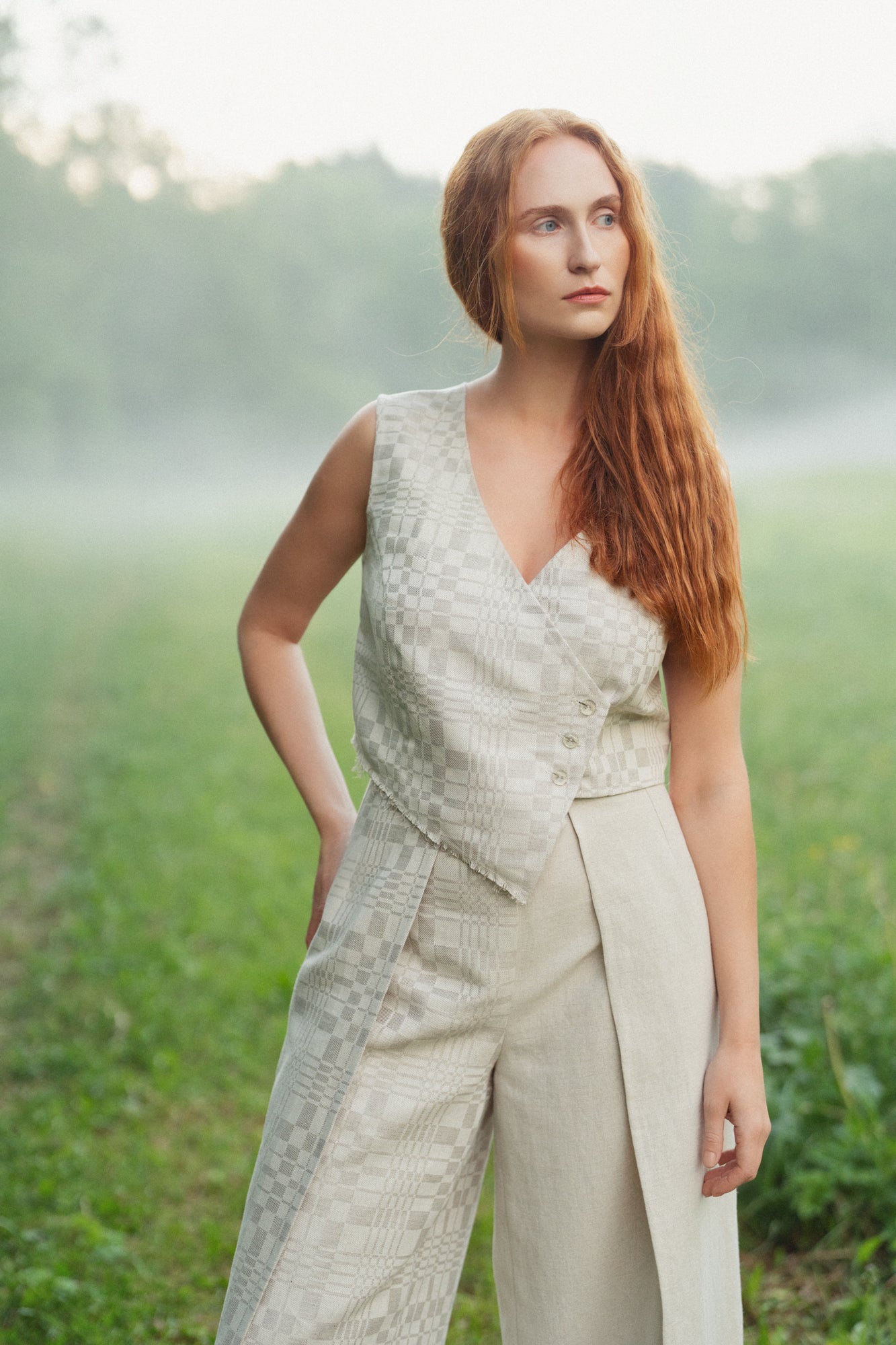 Linen Vest UPĖ