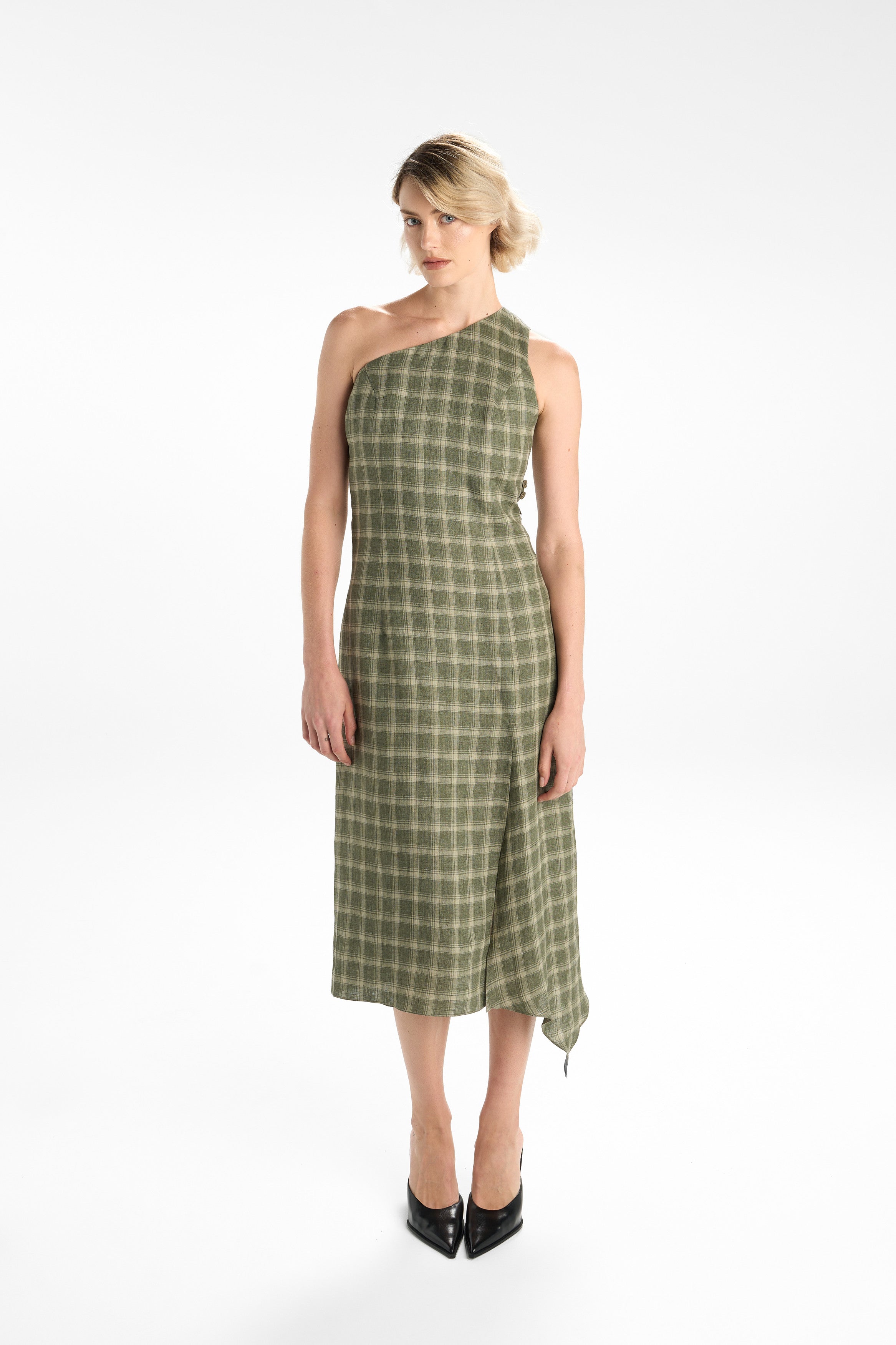 VEIL OF MOSS DRESS - GREEN