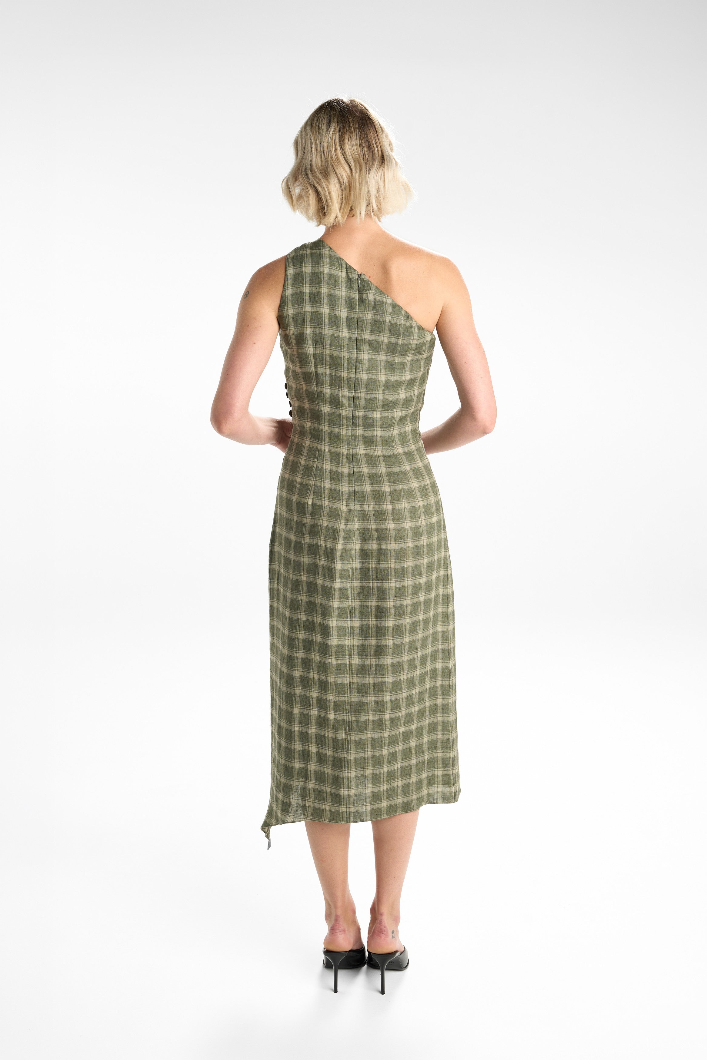VEIL OF MOSS DRESS - GREEN