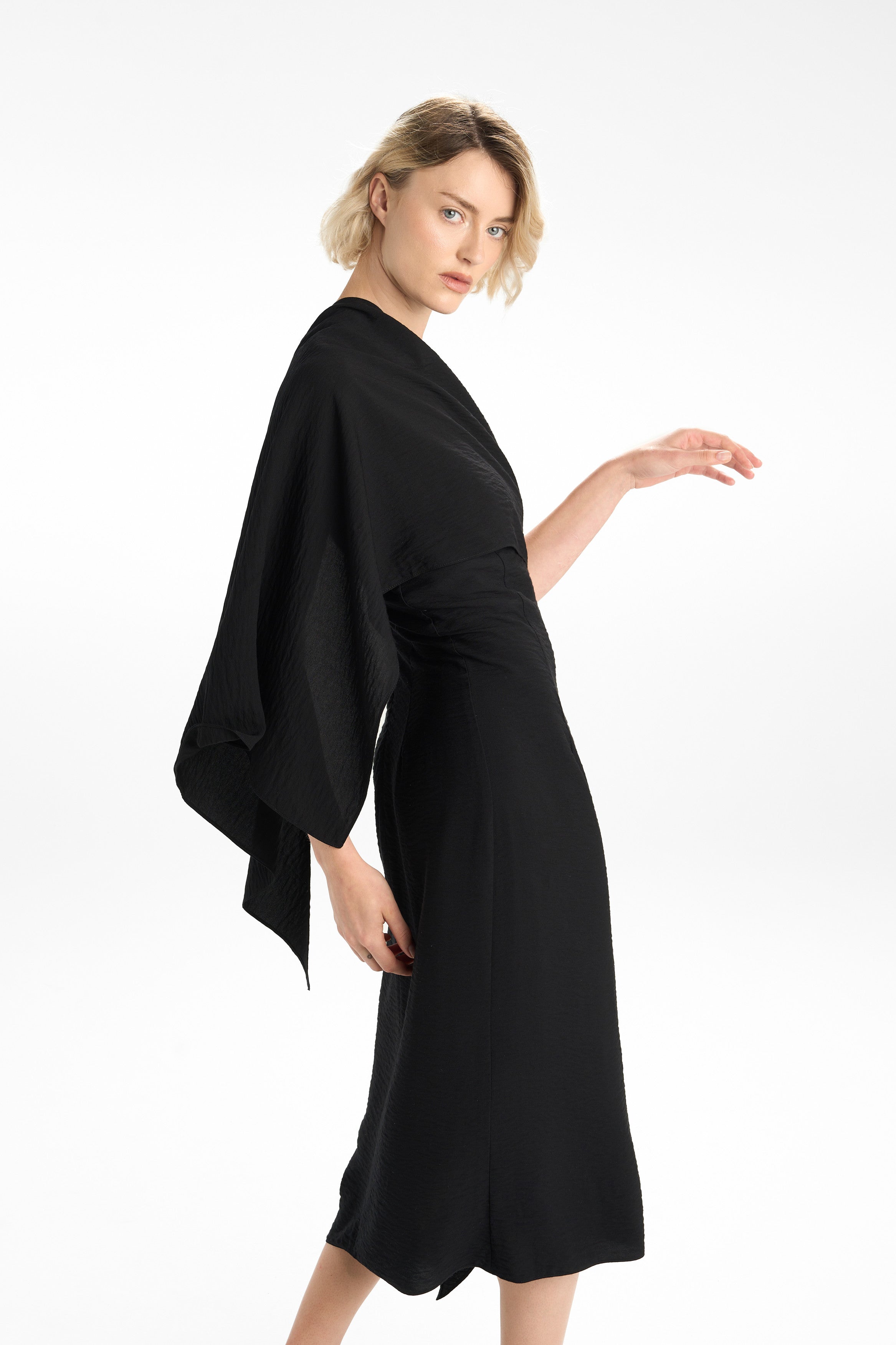 VEIL OF MOSS DRESS - BLACK